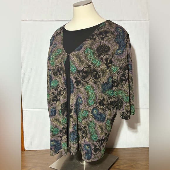 Maggie Barnes 3X 1 piece looks like 2 set inner shell black poly outside pretty - Picture 6 of 7